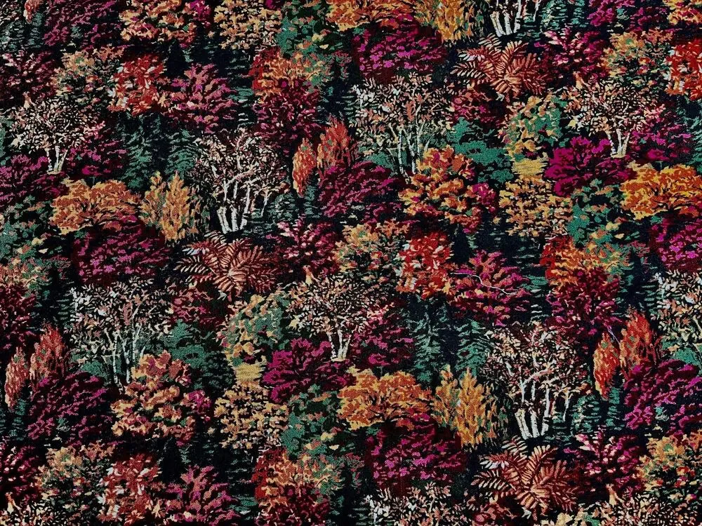 Autumn Fall Trees Cotton Fabric 5/8 yard | Destash